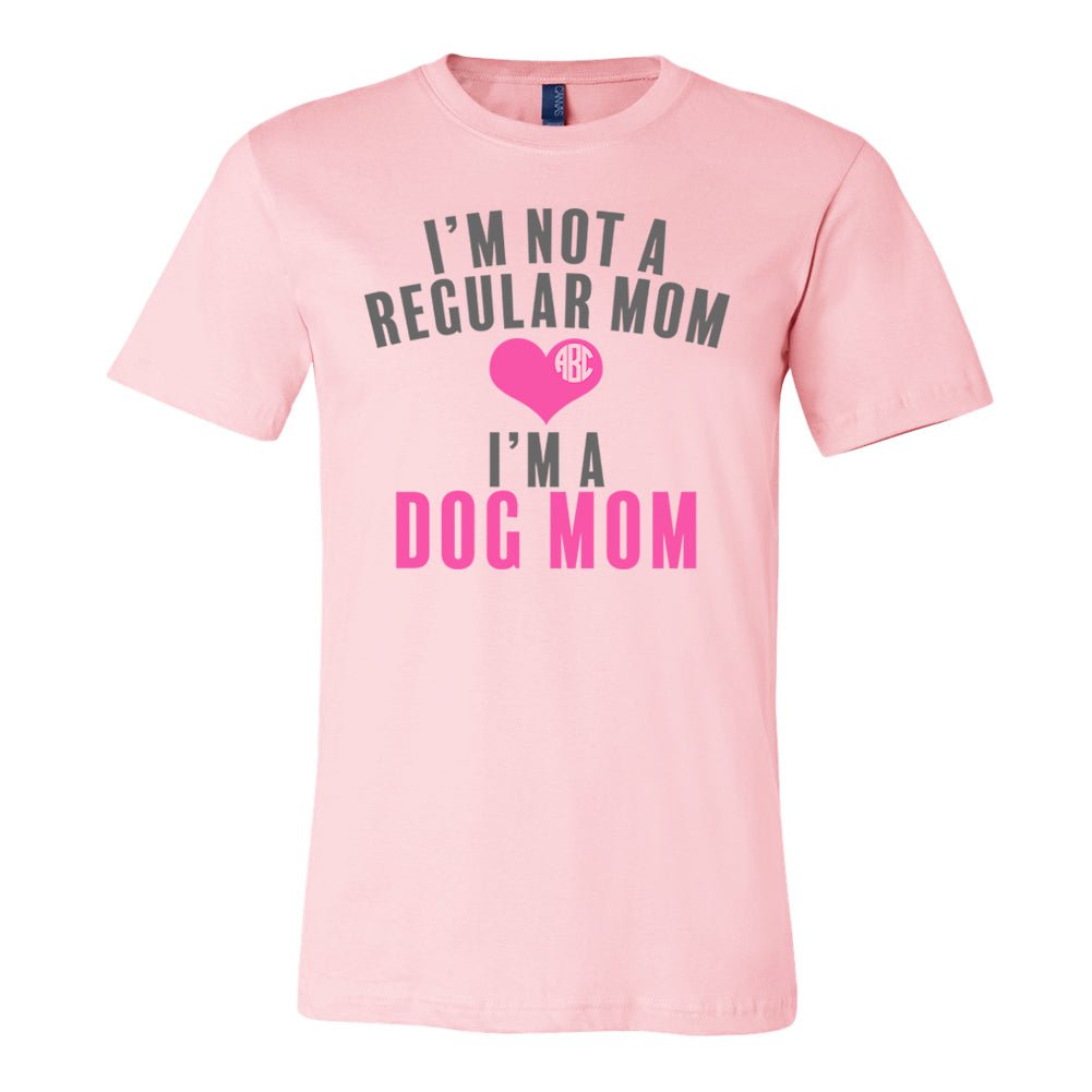 Monogrammed 'I'm Not A Regular Mom, I'm A Dog Mom' Premium T-Shirt - United Monograms