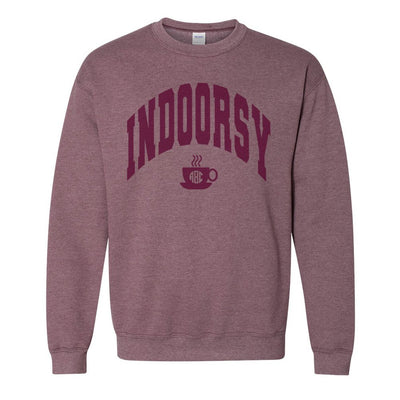 Monogrammed 'Indoorsy' Crewneck Sweatshirt - United Monograms