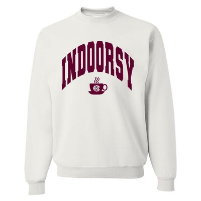 Monogrammed 'Indoorsy' Crewneck Sweatshirt - United Monograms
