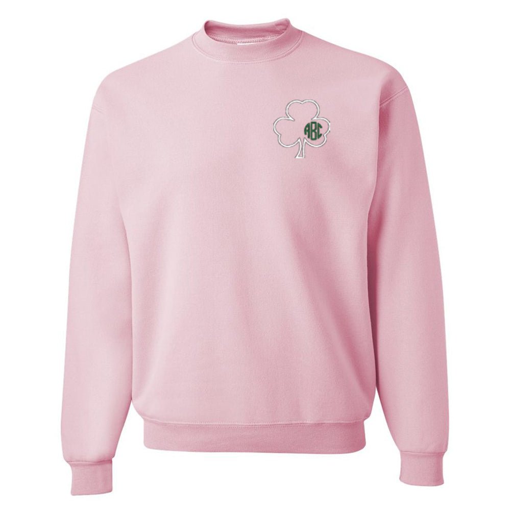 Monogrammed Irish Shamrock Crewneck Sweatshirt - United Monograms