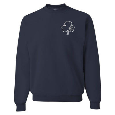 Monogrammed Irish Shamrock Crewneck Sweatshirt - United Monograms