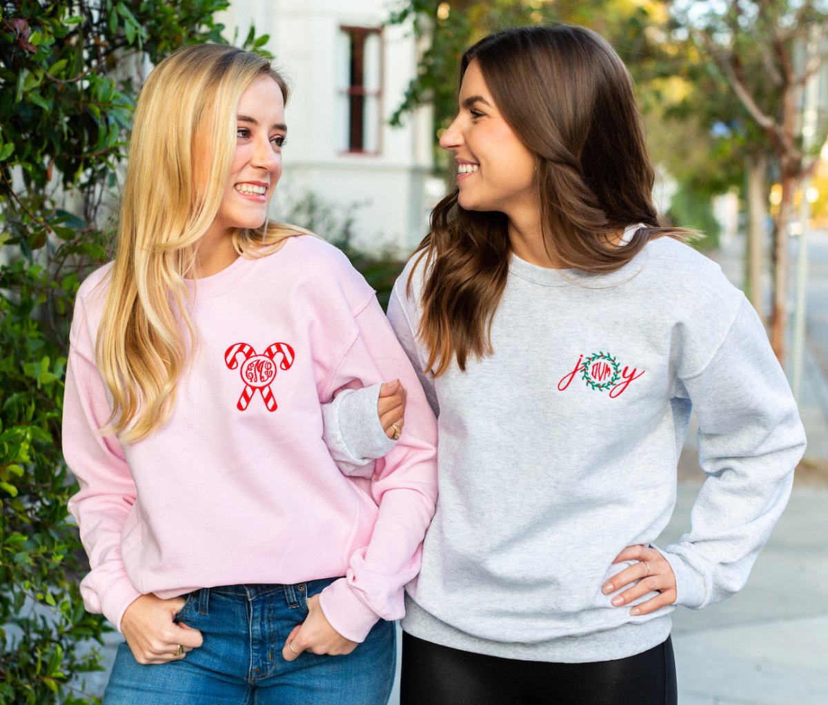 Monogrammed 'Joy' Crewneck Sweatshirt - United Monograms