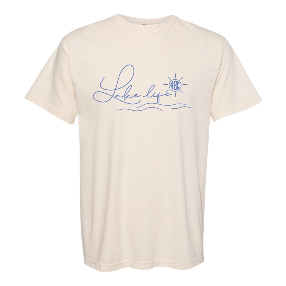 Monogrammed 'Lake Life' T-Shirt - United Monograms