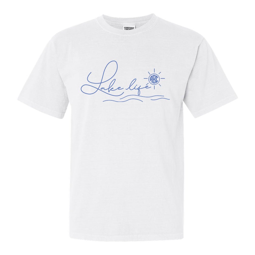 Monogrammed 'Lake Life' T-Shirt - United Monograms