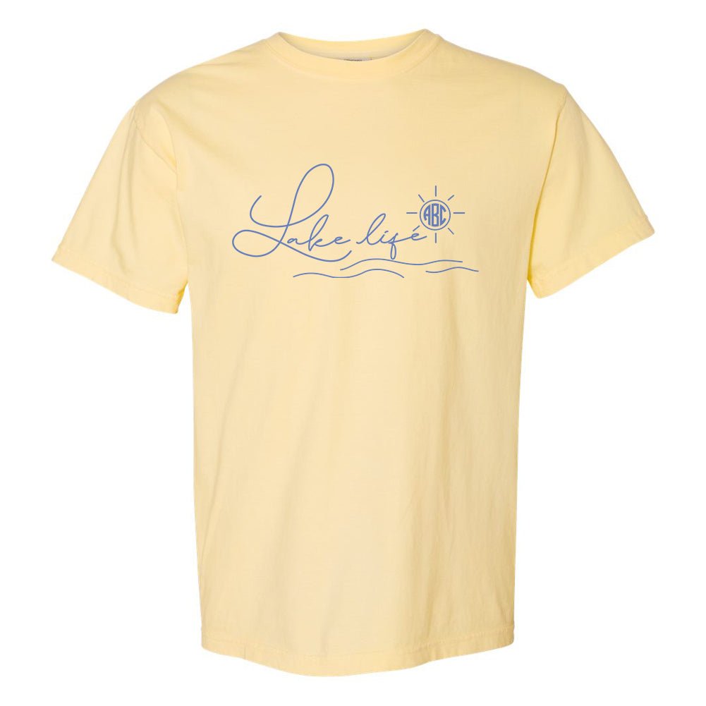 Monogrammed 'Lake Life' T-Shirt - United Monograms