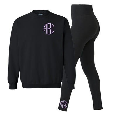 Monogrammed Leggings + Crewneck Set - United Monograms