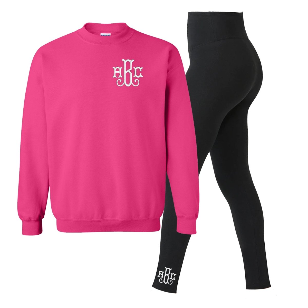 Monogrammed Leggings + Crewneck Set - United Monograms