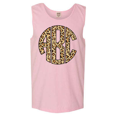 Monogrammed 'Leopard' Big Print Comfort Colors Tank Top - United Monograms