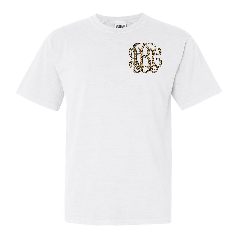 Monogrammed 'Leopard' Big Print T-Shirt - United Monograms