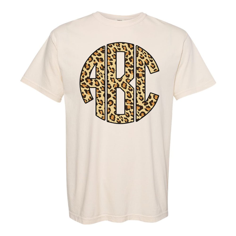 Monogrammed 'Leopard' Big Print T-Shirt - United Monograms