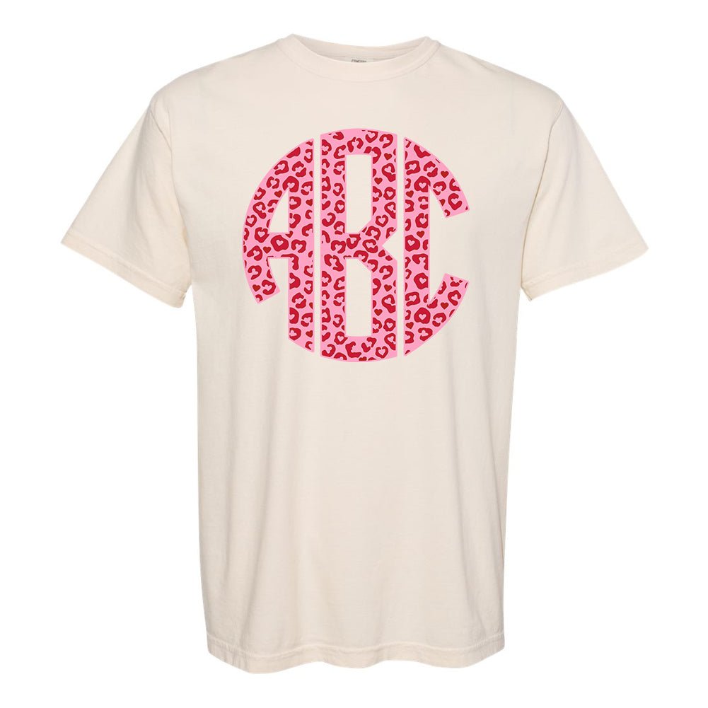 Monogrammed 'Leopard Love' Big Print T-Shirt - United Monograms