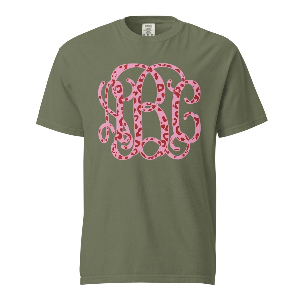 Monogrammed 'Leopard Love' Big Print T-Shirt - United Monograms