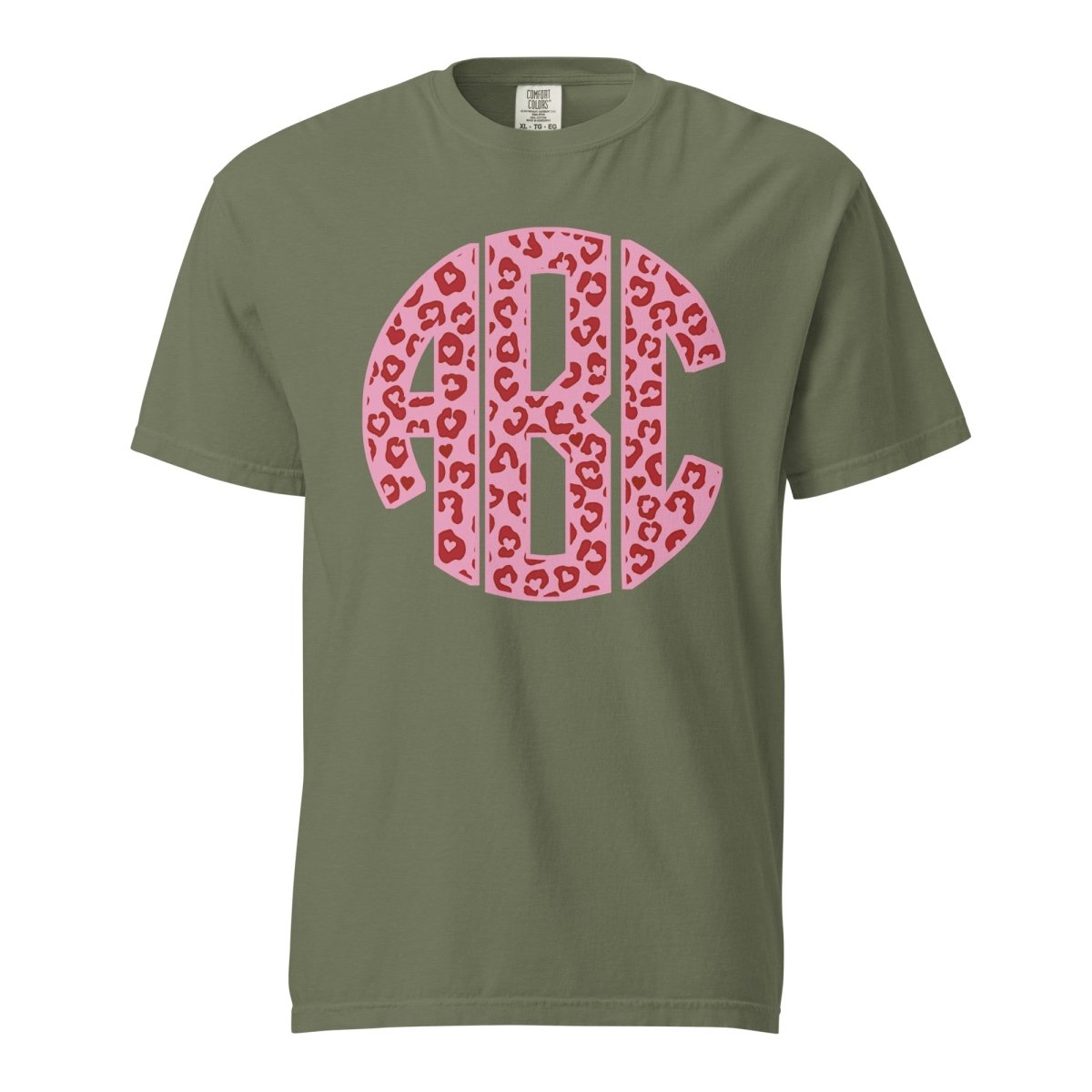 Monogrammed 'Leopard Love' Big Print T-Shirt - United Monograms