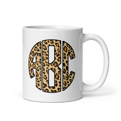 Monogrammed 'Leopard' Mug - United Monograms
