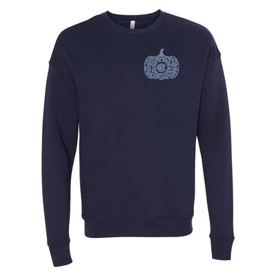 Monogrammed Leopard Pumpkin Premium Crewneck Sweatshirt - United Monograms