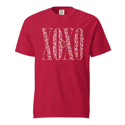 Monogrammed 'Leopard XOXO' T-Shirt - United Monograms