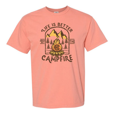 Monogrammed 'Life is Better by the Campfire' T-Shirt - United Monograms