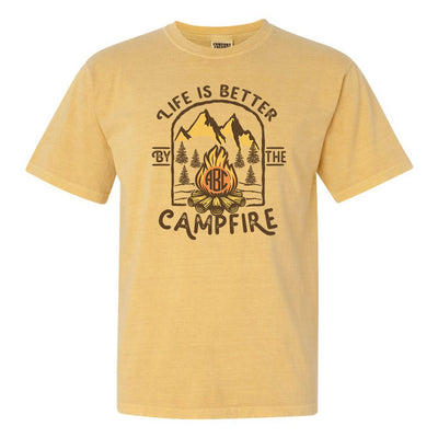 Monogrammed 'Life is Better by the Campfire' T-Shirt - United Monograms