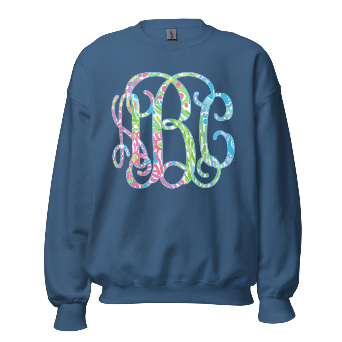 Monogrammed Lilly Big Print Crewneck Sweatshirt - United Monograms