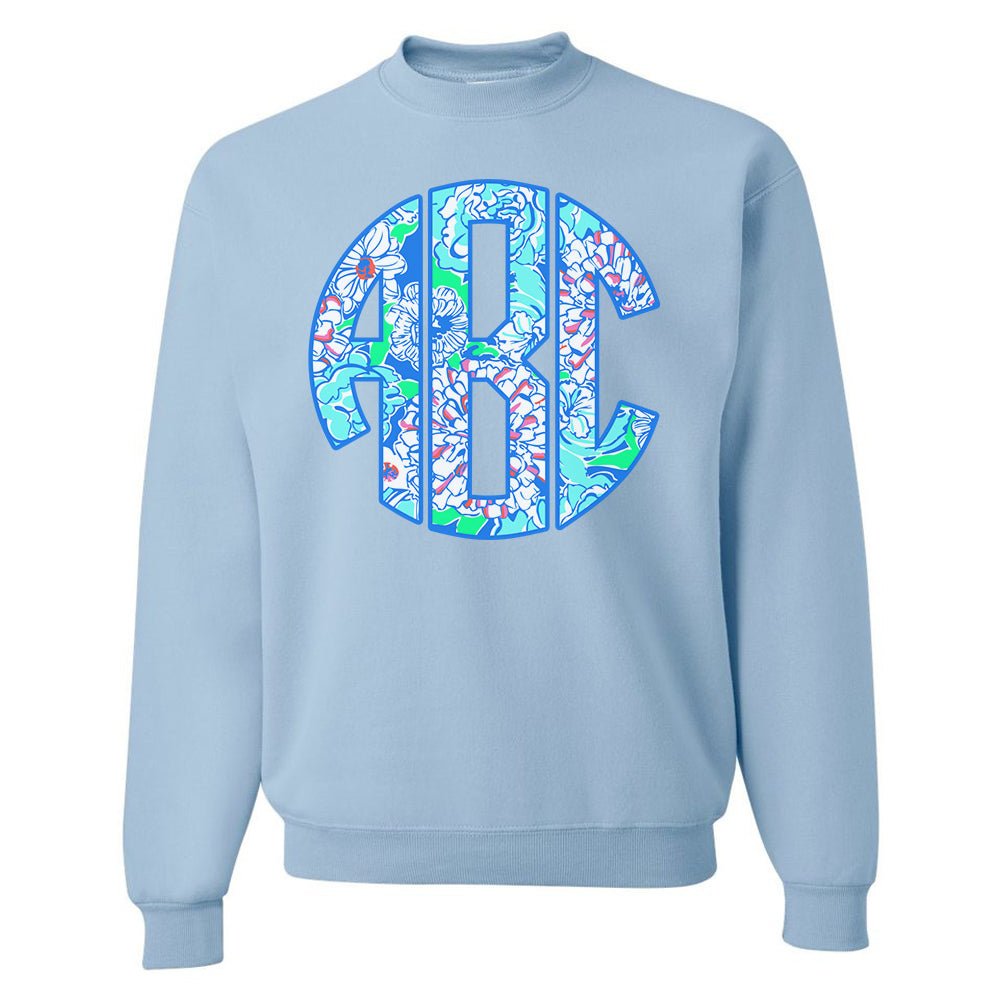 Monogrammed Lilly Big Print Crewneck Sweatshirt - United Monograms