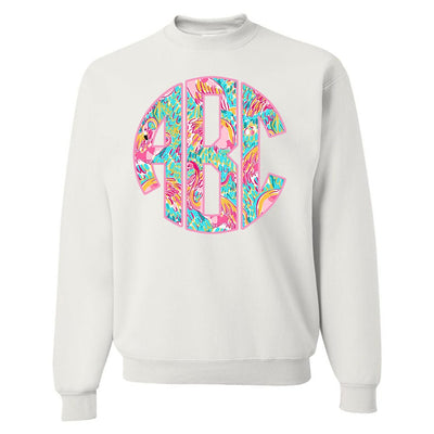 Monogrammed Lilly Big Print Crewneck Sweatshirt - United Monograms