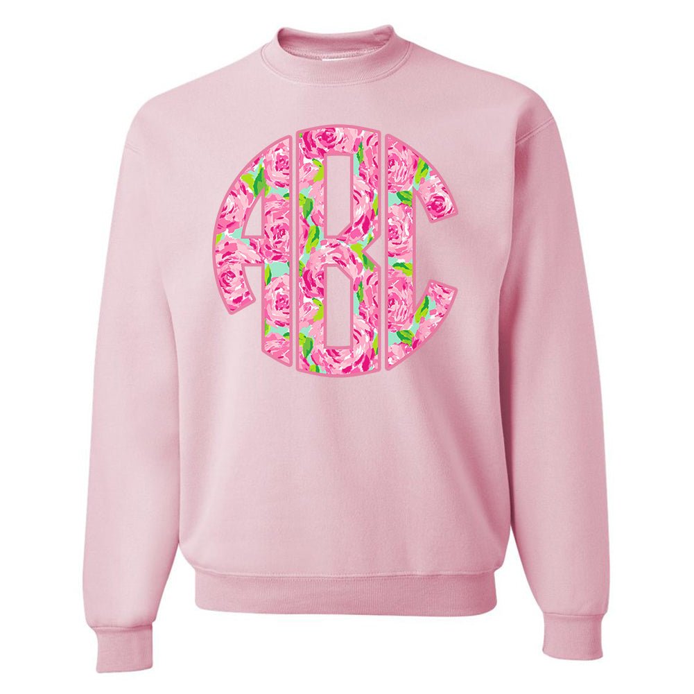 Monogrammed Lilly Big Print Crewneck Sweatshirt - United Monograms