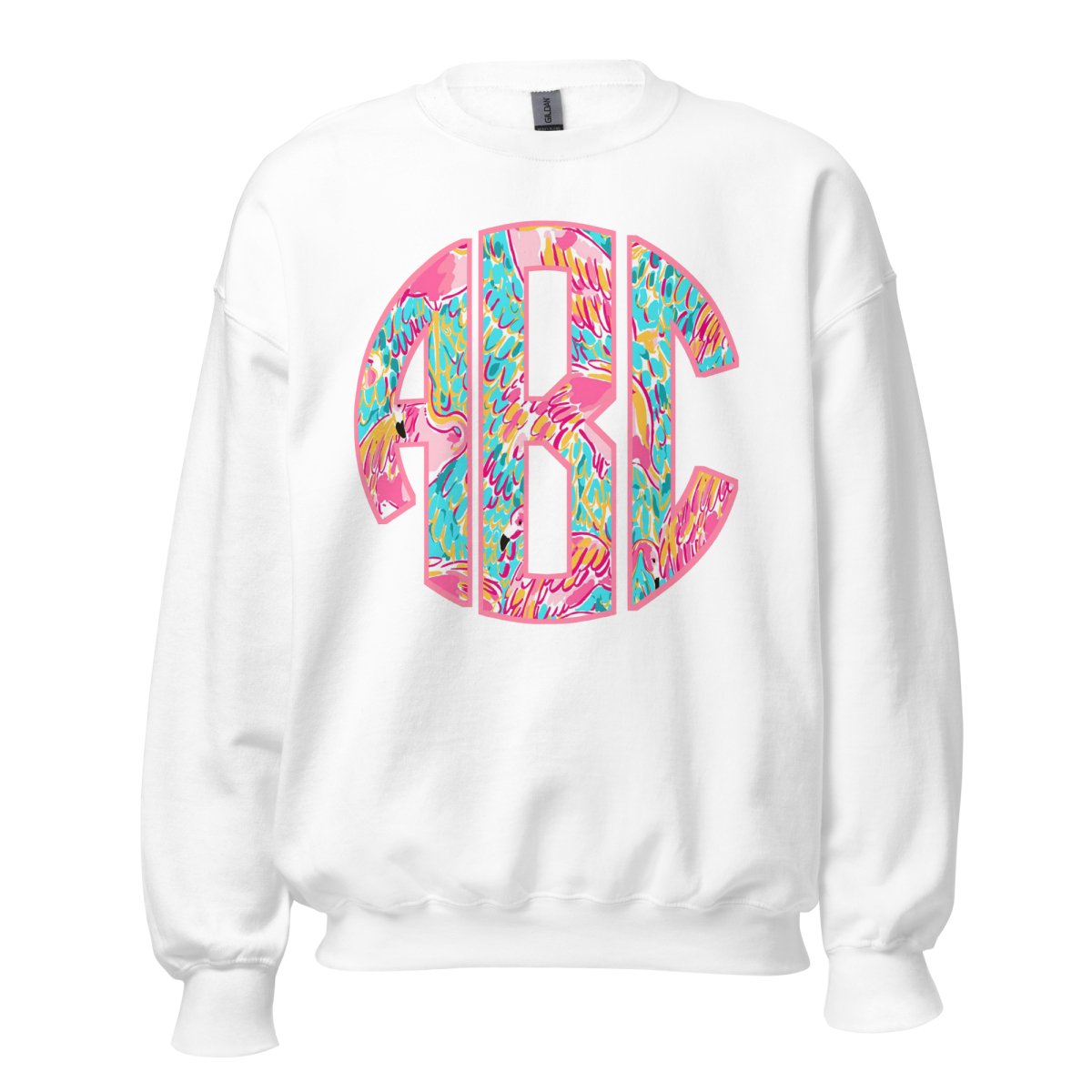 Monogrammed Lilly Big Print Crewneck Sweatshirt - United Monograms