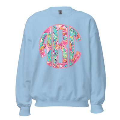 Monogrammed Lilly Big Print Crewneck Sweatshirt - United Monograms