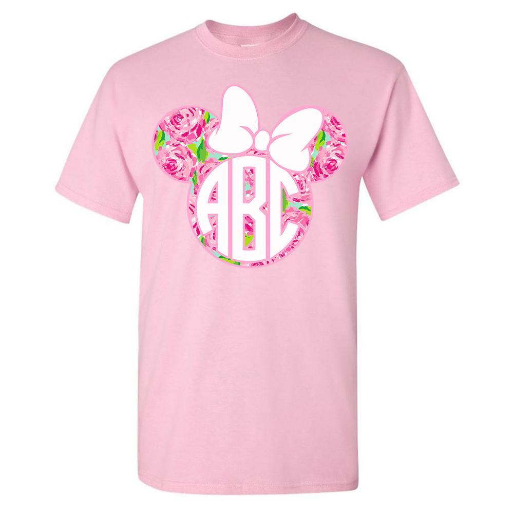Monogrammed 'Lilly Minnie Mouse' Basic T-Shirt - United Monograms