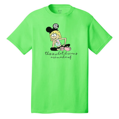 Monogrammed 'Lizzie McGuire Disney' Neon T-Shirt - United Monograms