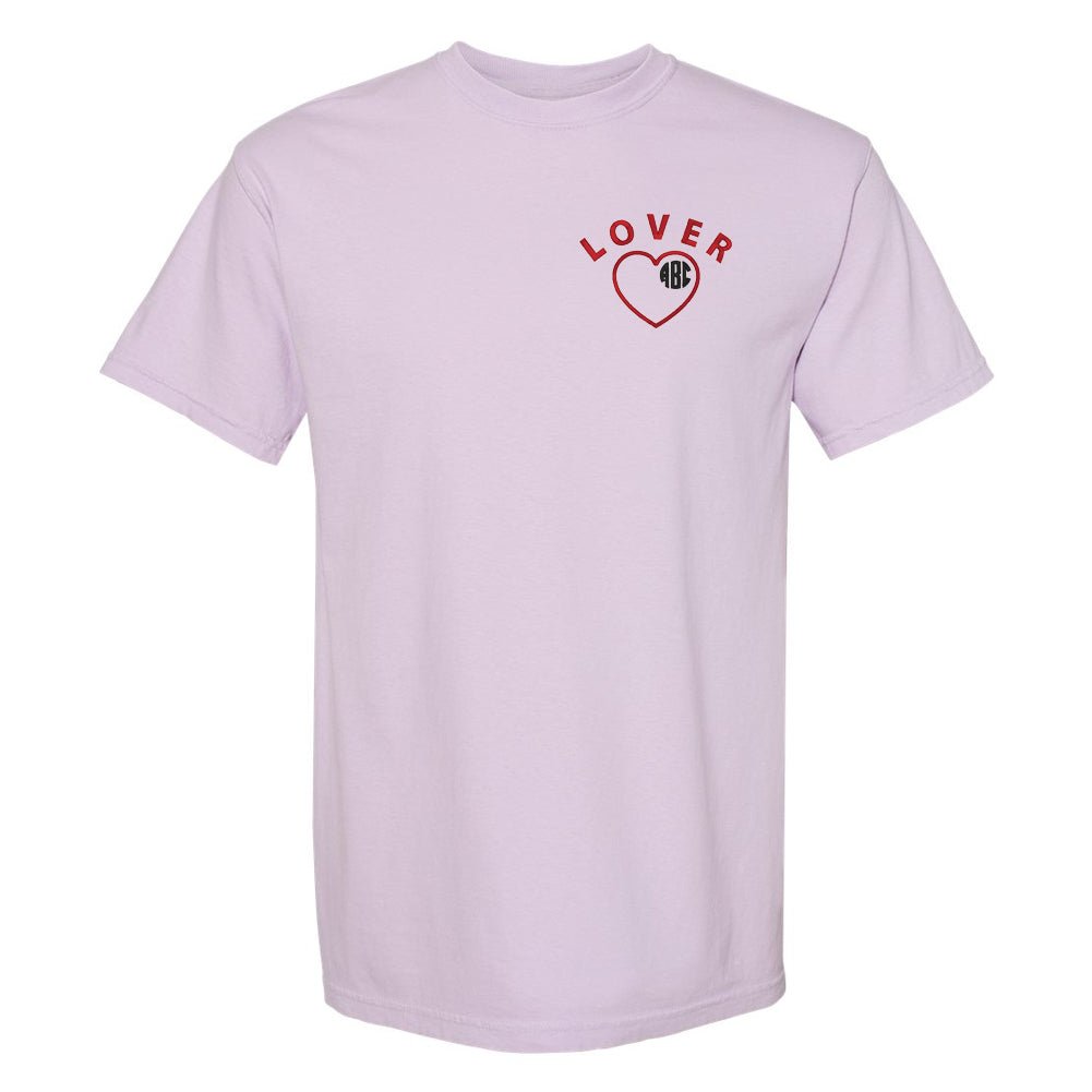 Monogrammed 'Lover' Comfort Colors T-Shirt - United Monograms