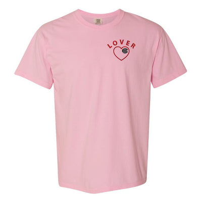 Monogrammed 'Lover' Comfort Colors T-Shirt - United Monograms