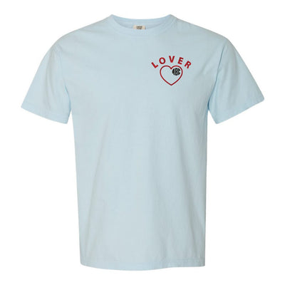 Monogrammed 'Lover' Comfort Colors T-Shirt - United Monograms