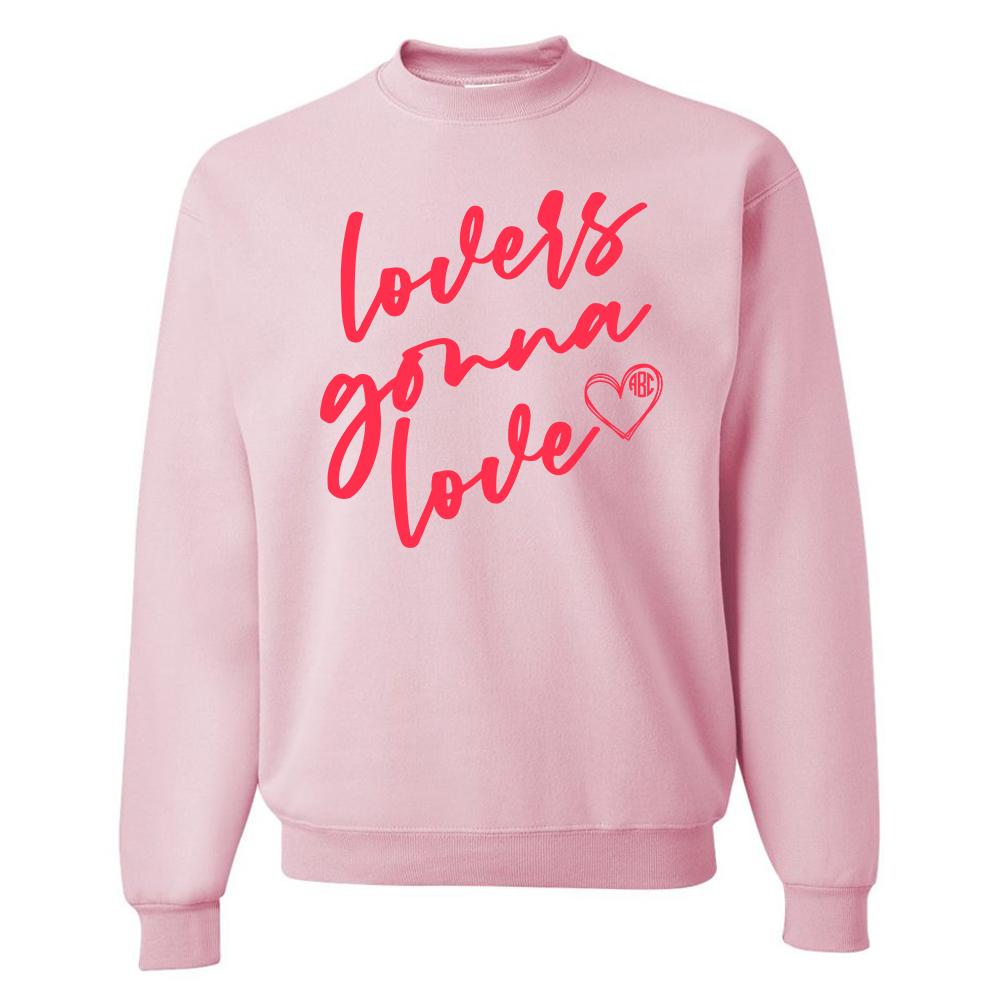 Monogrammed 'Lovers Gonna Love' Crewneck Sweatshirt - United Monograms