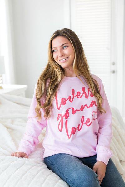 Monogrammed 'Lovers Gonna Love' Crewneck Sweatshirt - United Monograms