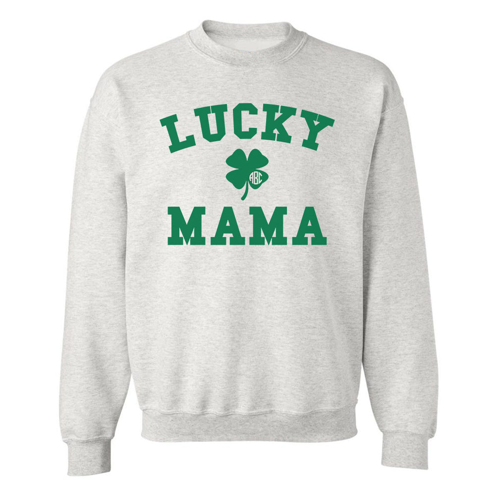 Monogrammed 'Lucky Mama' Crewneck Sweatshirt - United Monograms