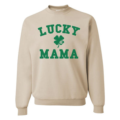 Monogrammed 'Lucky Mama' Crewneck Sweatshirt - United Monograms