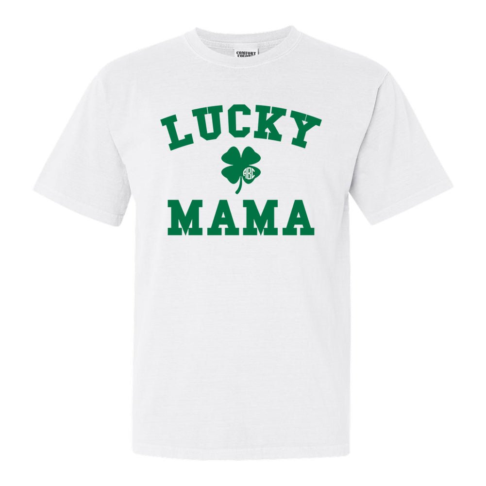 Monogrammed 'Lucky Mama' T-Shirt - United Monograms