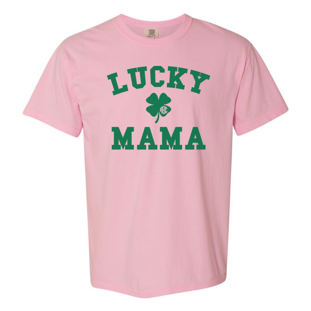 Monogrammed 'Lucky Mama' T-Shirt - United Monograms