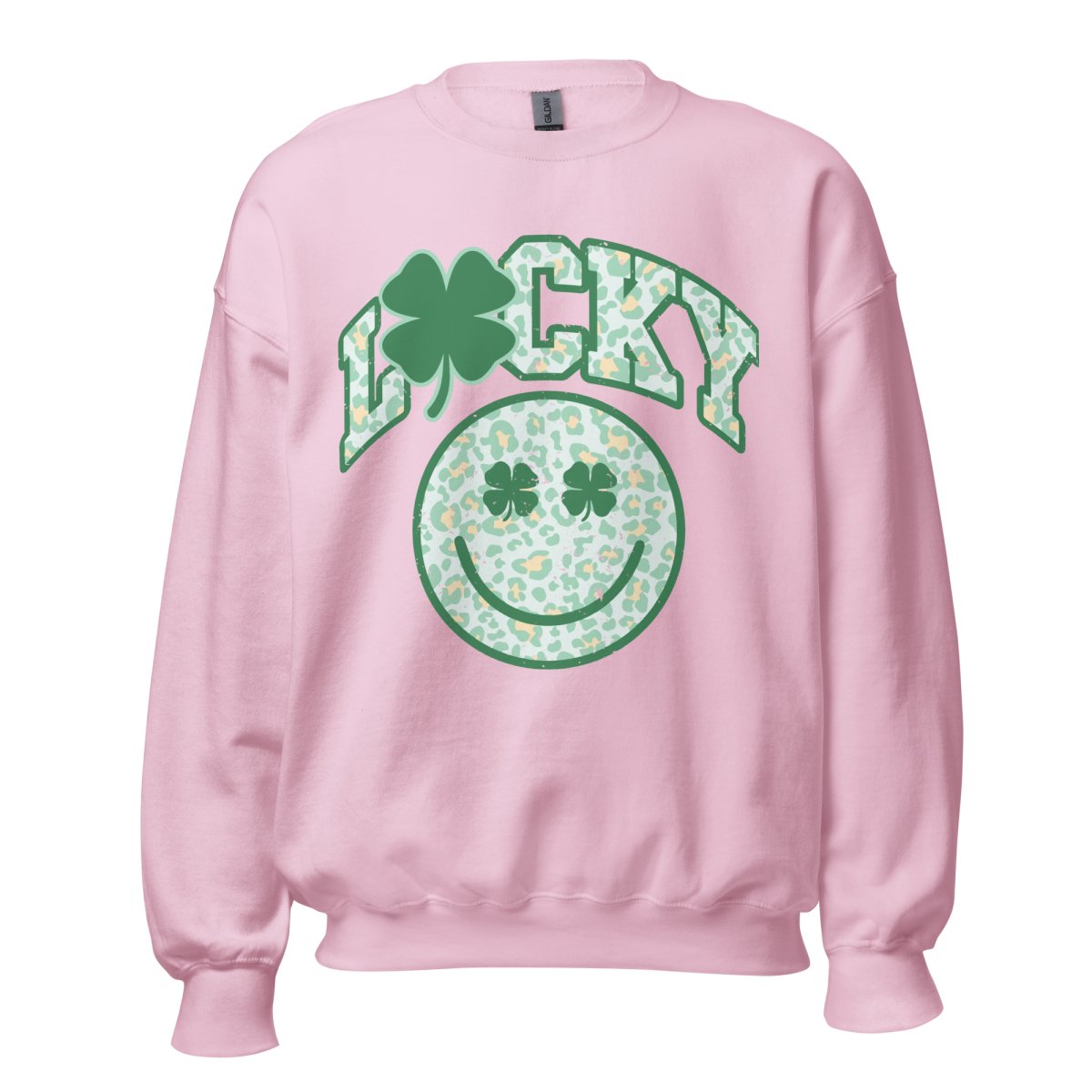 Monogrammed 'Lucky Smiley Face' Crewneck Sweatshirt - United Monograms
