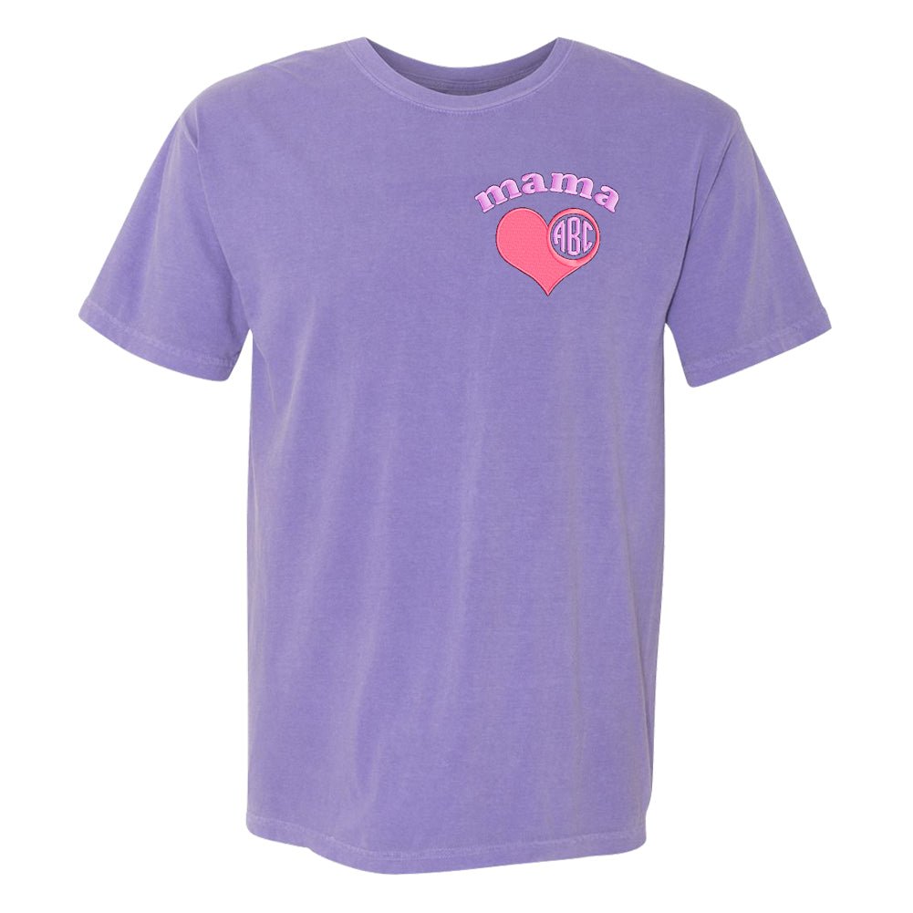 Monogrammed 'Mama' Comfort Colors T-Shirt - United Monograms