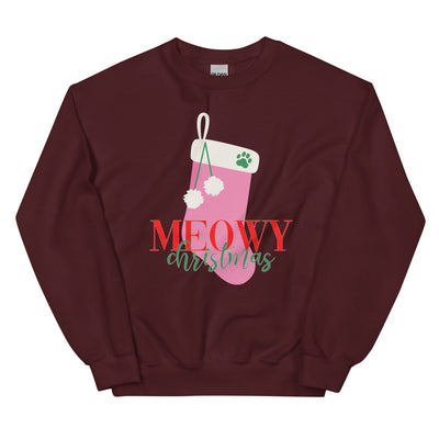 Monogrammed 'Meowy Christmas' Crewneck Sweatshirt - United Monograms