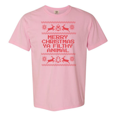 Monogrammed 'Merry Christmas ya Filthy Animal' T-Shirt - United Monograms