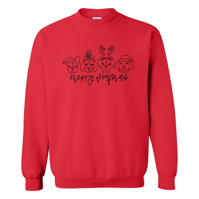 Monogrammed 'Merry Woofmas' Crewneck Sweatshirt - United Monograms