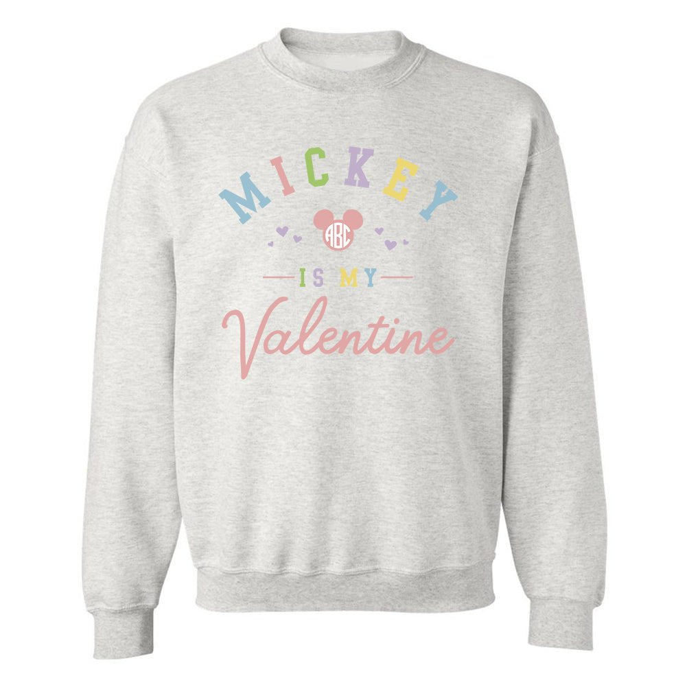 Monogrammed 'Mickey Is My Valentine' Crewneck Sweatshirt - United Monograms