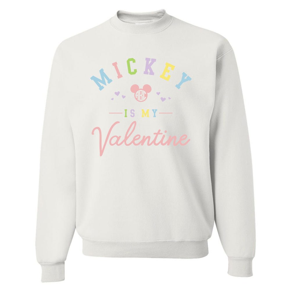 Monogrammed 'Mickey Is My Valentine' Crewneck Sweatshirt - United Monograms