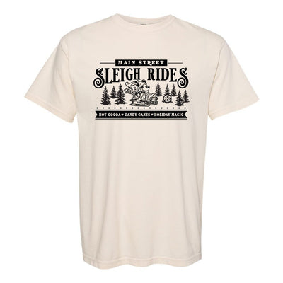 Monogrammed 'Mickey Main Street Sleigh Rides' T-Shirt - United Monograms