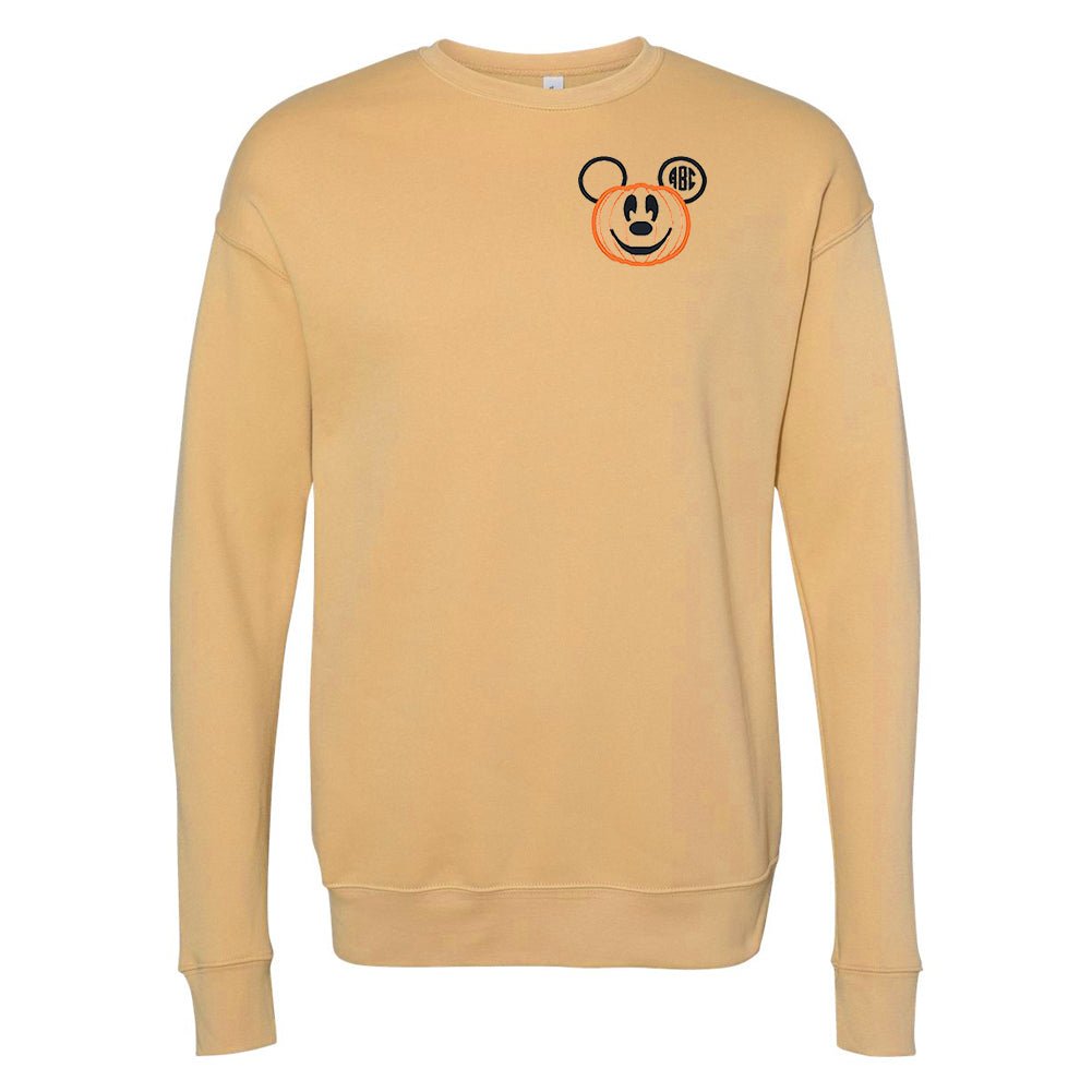 Monogrammed Mickey Pumpkin Premium Crewneck Sweatshirt - United Monograms
