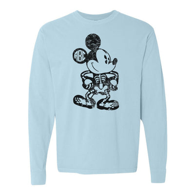 Monogrammed 'Mickey Skeleton' Long Sleeve T-Shirt - United Monograms