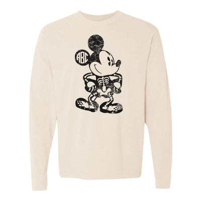 Monogrammed 'Mickey Skeleton' Long Sleeve T-Shirt - United Monograms